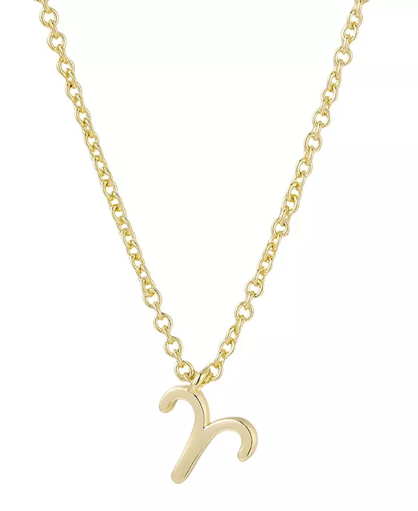 

Позолоченное колье со знаком зодиака Adornia, gold-aries