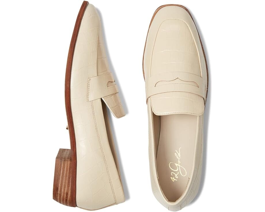 

Лоферы 42 GOLD Yasmeen, цвет Bone Croco Leather