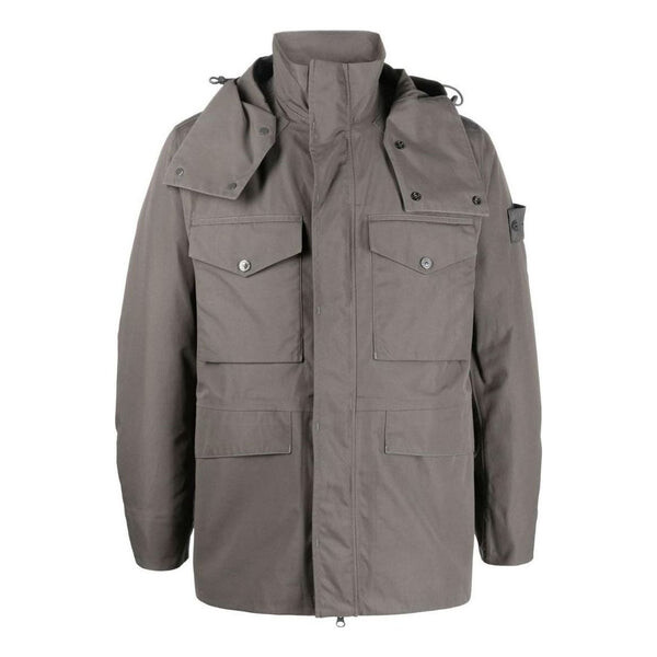 

Куртка detachable hooded down jacket 'grey' Stone Island, серый