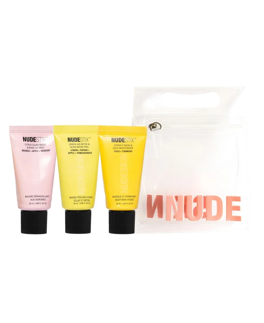 NUDESTIX Набор для обновления кожи Nudeskin Citrus Skin Renewal Set из 3 предметов