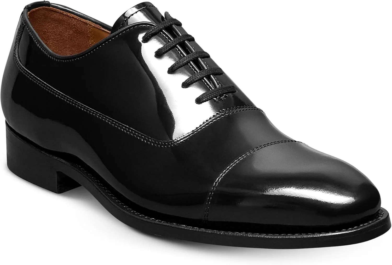 Оксфорды мужские Allen Edmonds, черная патентованная кожа