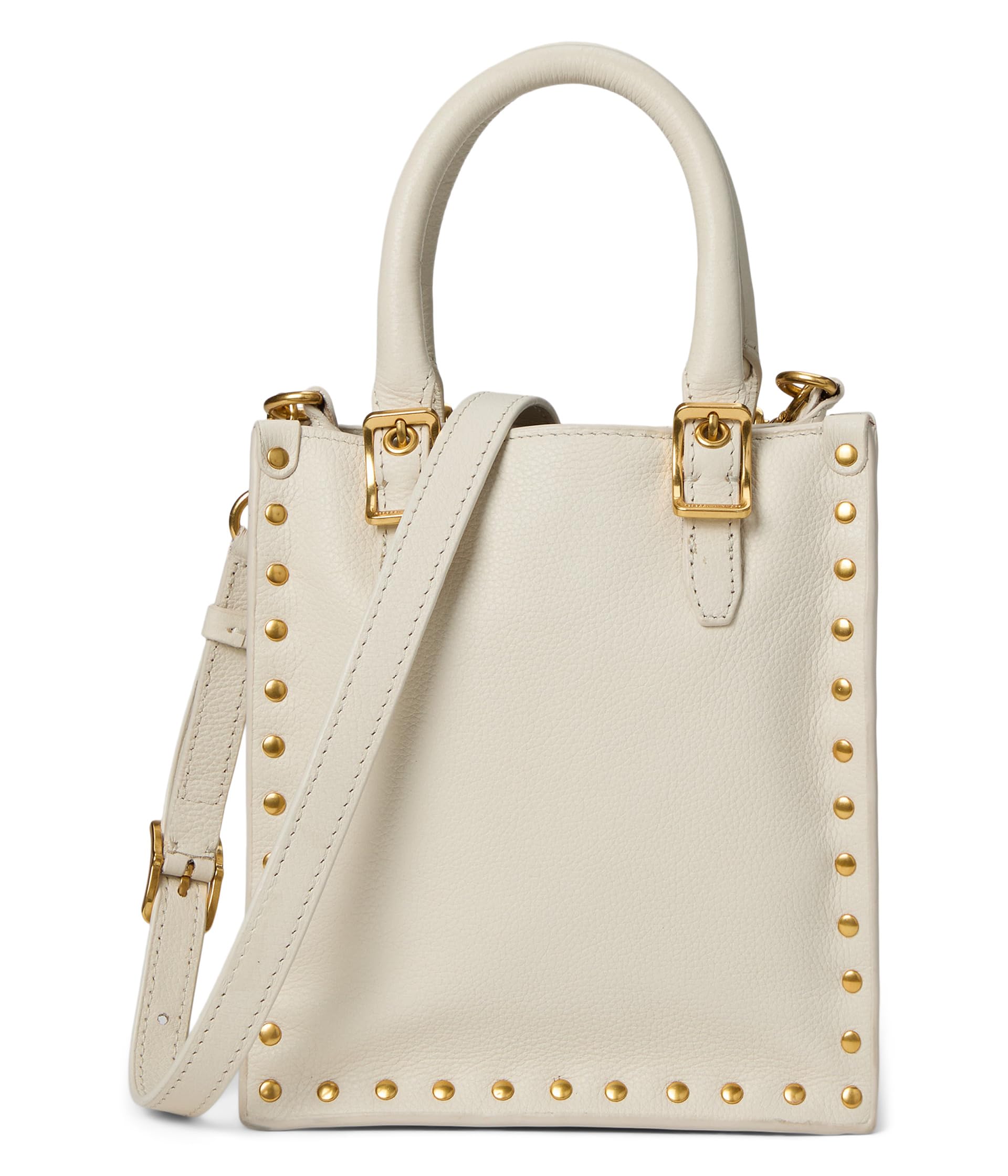 

Сумка-тоут Rebecca Minkoff Studded Mini Tote, цвет Porcelain