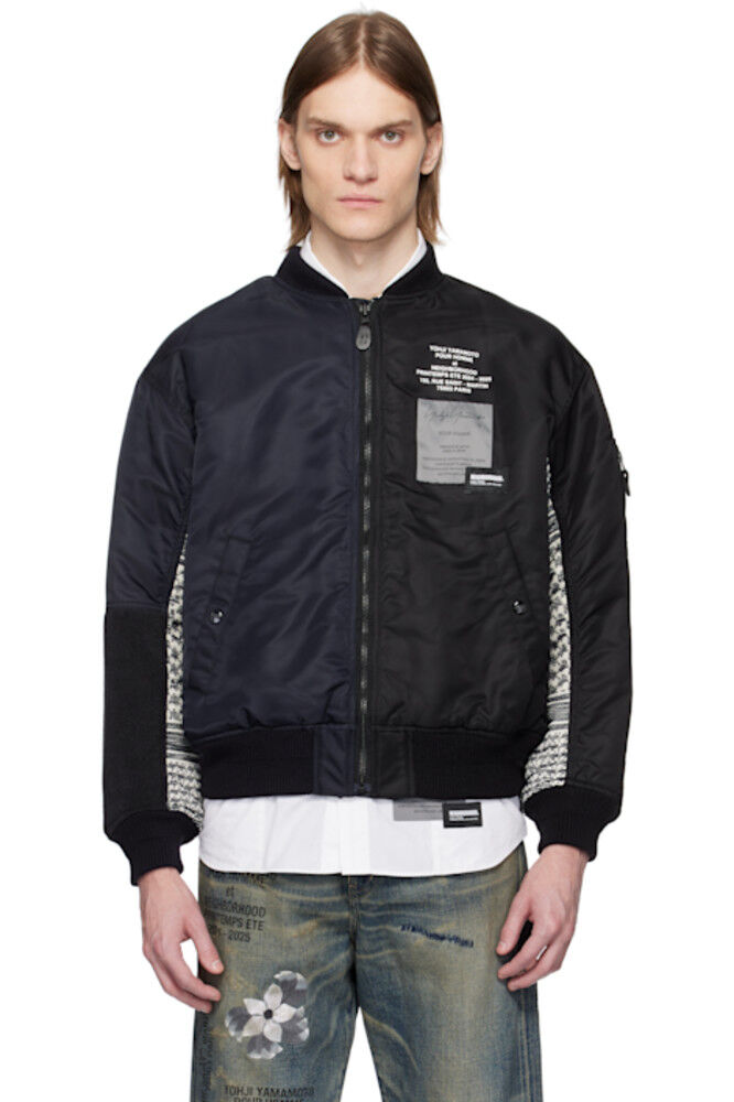 

Черная куртка-бомбер MA-1 NEIGHBORHOOD Edition YOHJI YAMAMOTO