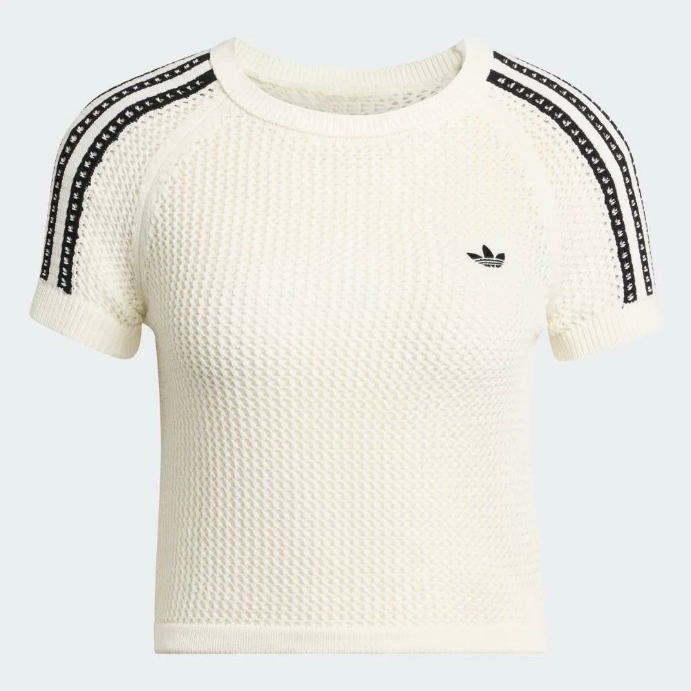 Вязаная футболка Adidas в калифорнийском стиле Adidas, white — фото 4