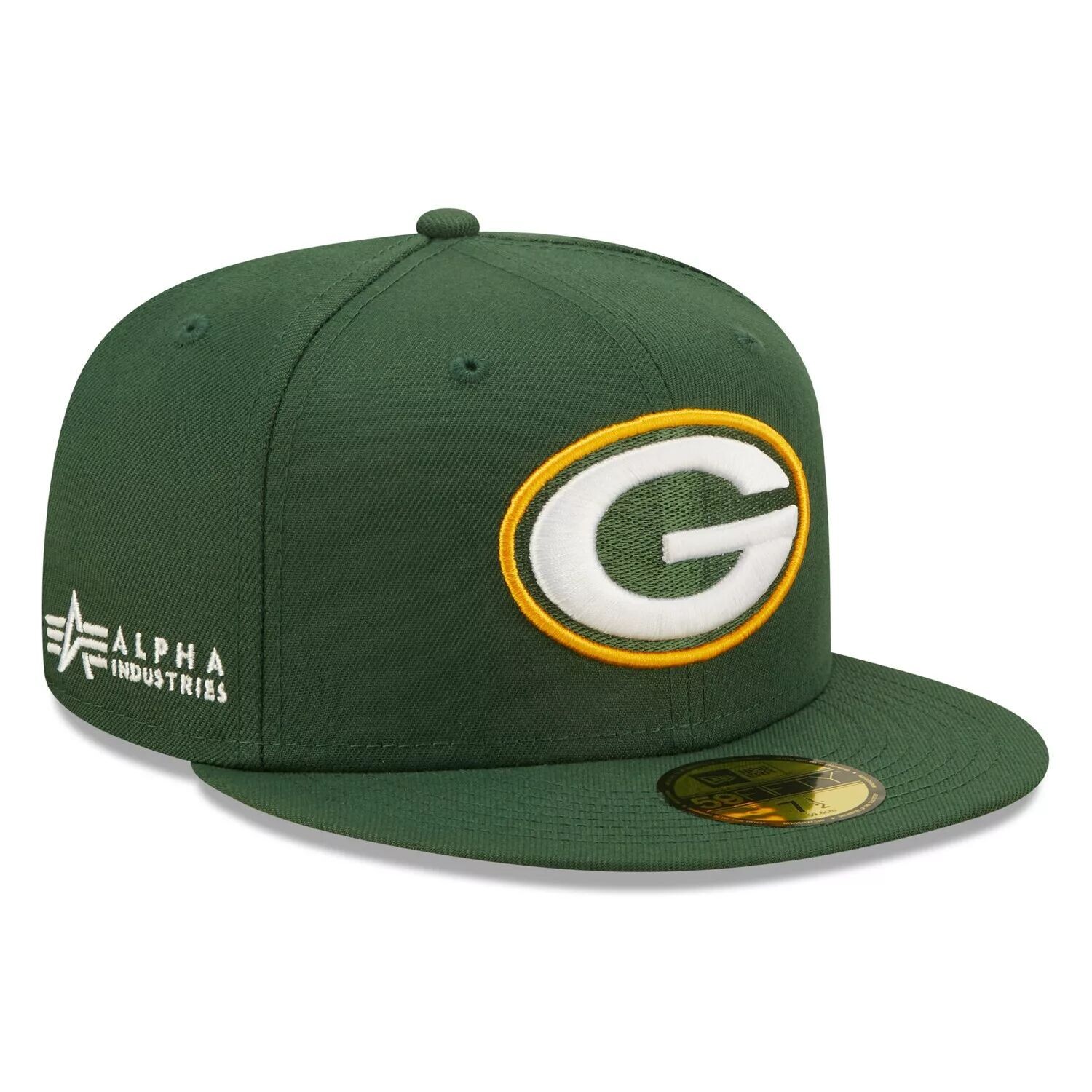 

Мужская приталенная шляпа New Era x Alpha Industries Green Green Bay Packers Alpha 59FIFTY