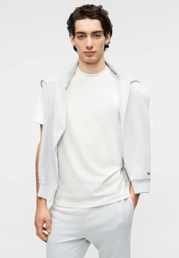 Базовая футболка унисекс Lacoste, Flour — фото 4