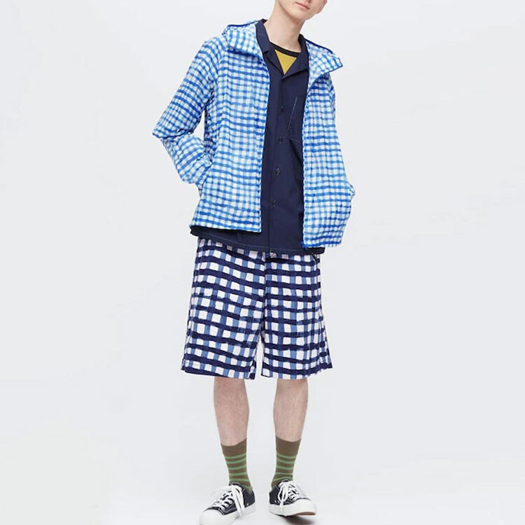 Marni Marni Co-Branding Повседневные шорты унисекс цвета морской волны Uniqlo, цвет Sea Blue — фото 3