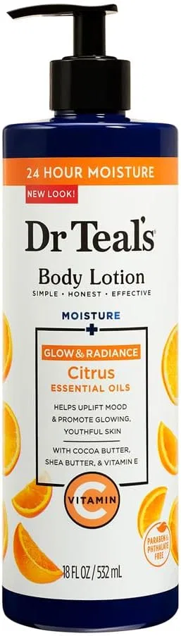 Лосьон для тела увлажняющий Dr Teal's, Citrus, 532 мл