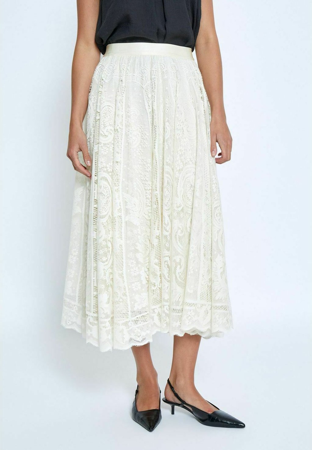 

Юбка А-силуэта GRETA - Pleated skirt PEPPERCORN, белый