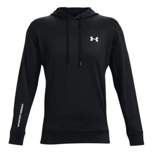 

Толстовка terry hoodie 'black' Under Armour, черный