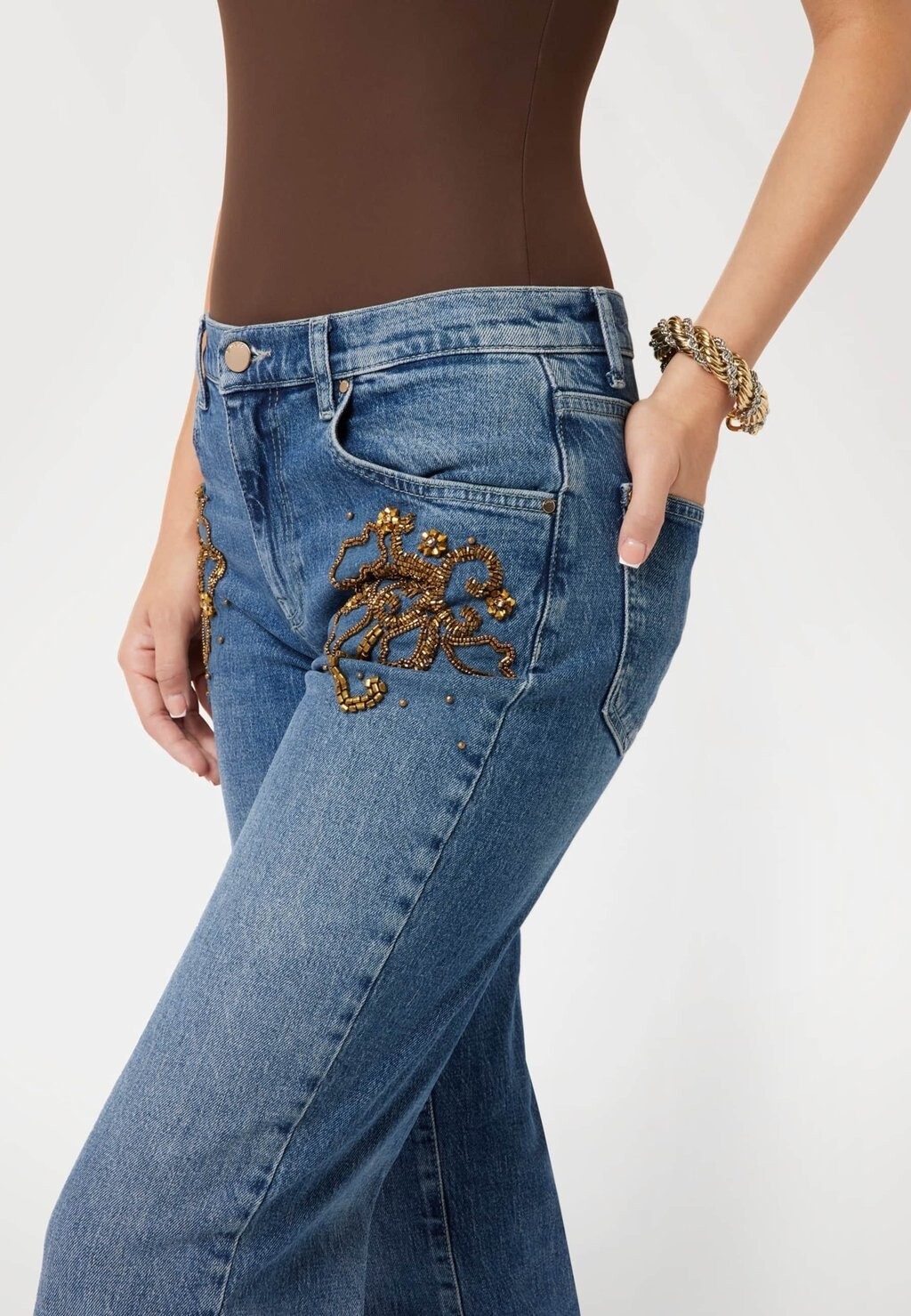 

Джинсы прямого кроя MIT PERLEN Guess, синий
