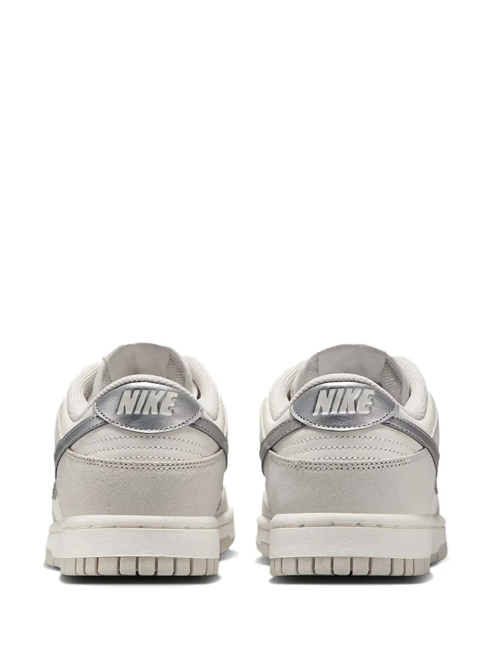 Кожаные кроссовки Dunk Low Nike, серый — фото 3