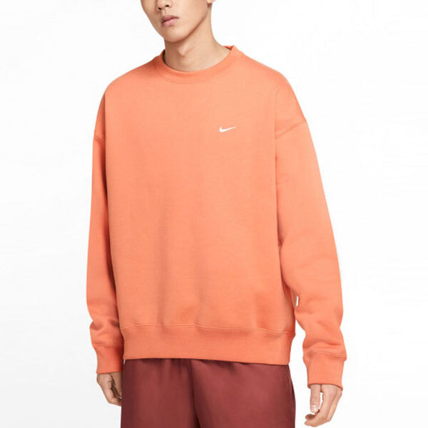 Толстовка Men's Nike Embroidered Logo Round Neck Long Sleeves Orange, оранжевый — фото 2