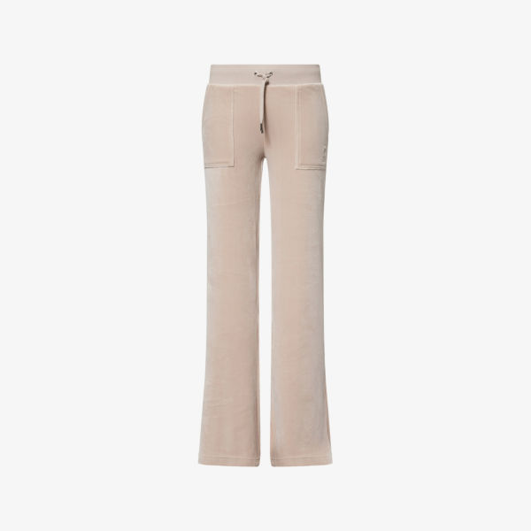 

Лайла расклешенные спортивные брюки из эластичной ткани Juicy Couture, цвет string