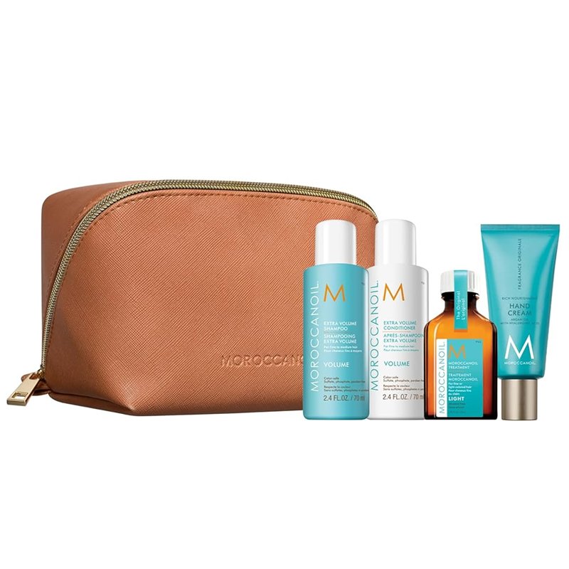 

Moroccanoil Volume Travel Kit (шампунь/кондиционер/масло/крем/сумка)