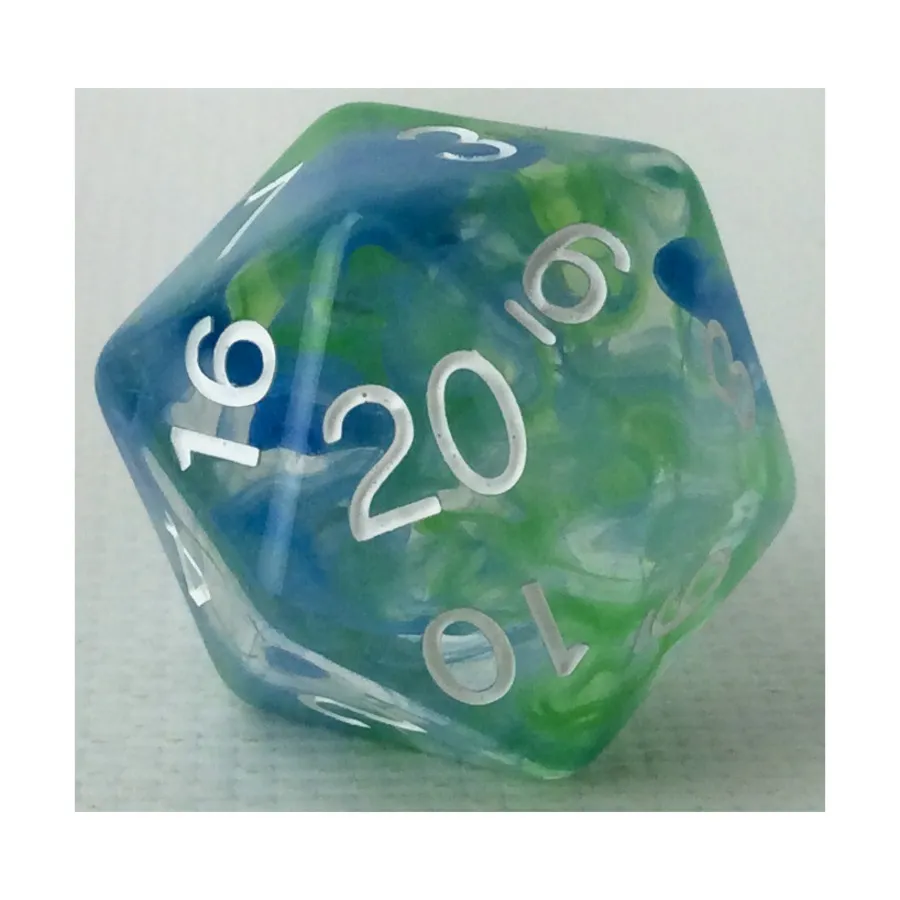 

29 мм d20 — Ручей Никси с цифрами, Class & Creature Dice - Singles