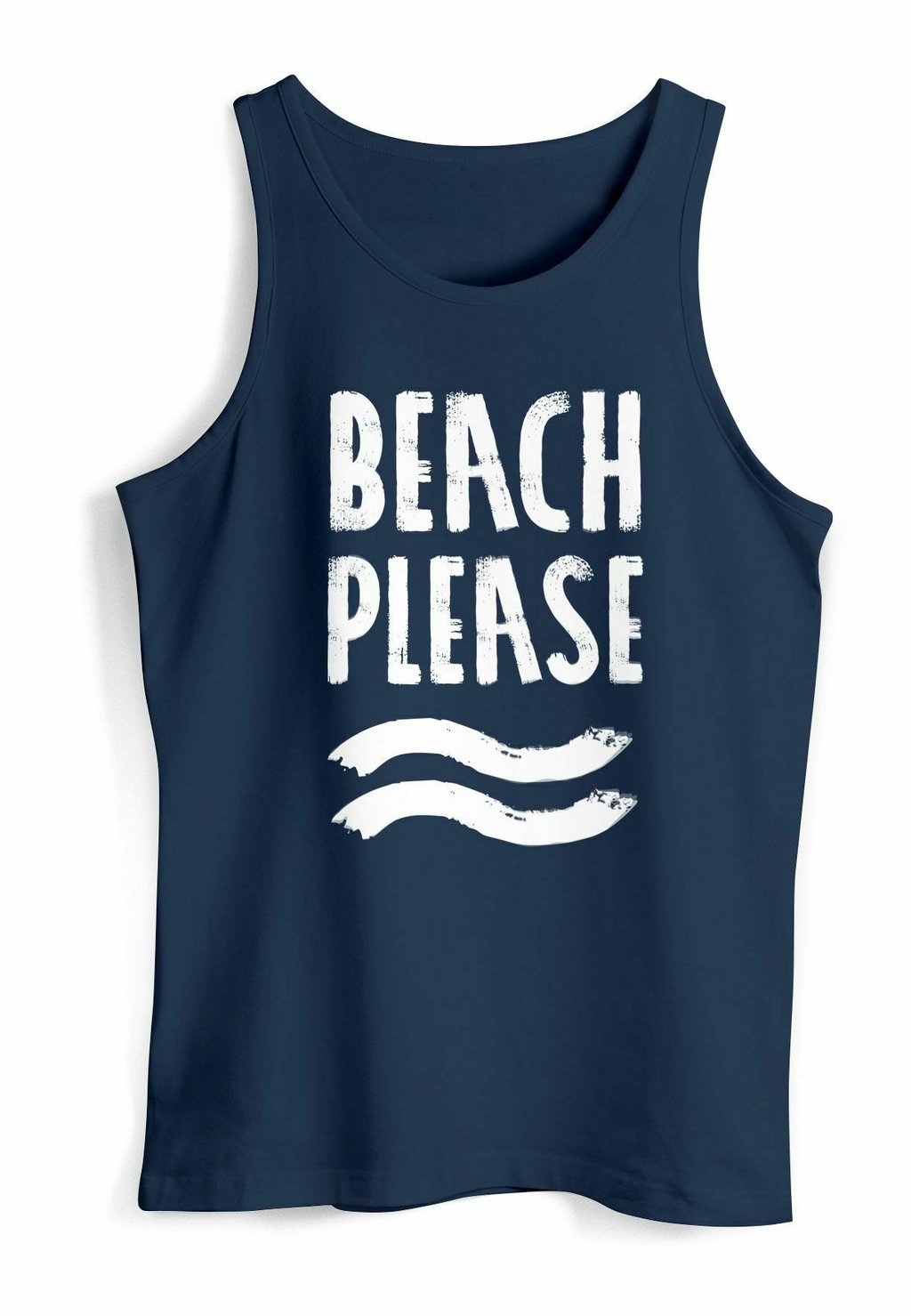 

Топ TANK BEACH PLEASE MUSKEL MUSCLE NEVERLESS® Neverless, темно-синий