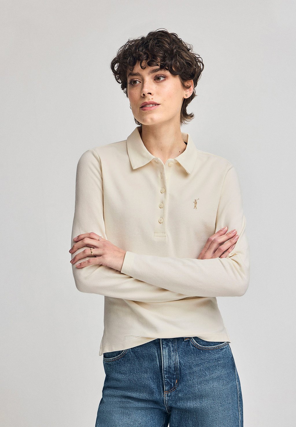 

Поло SLIM FIT Polo Club, бежевый