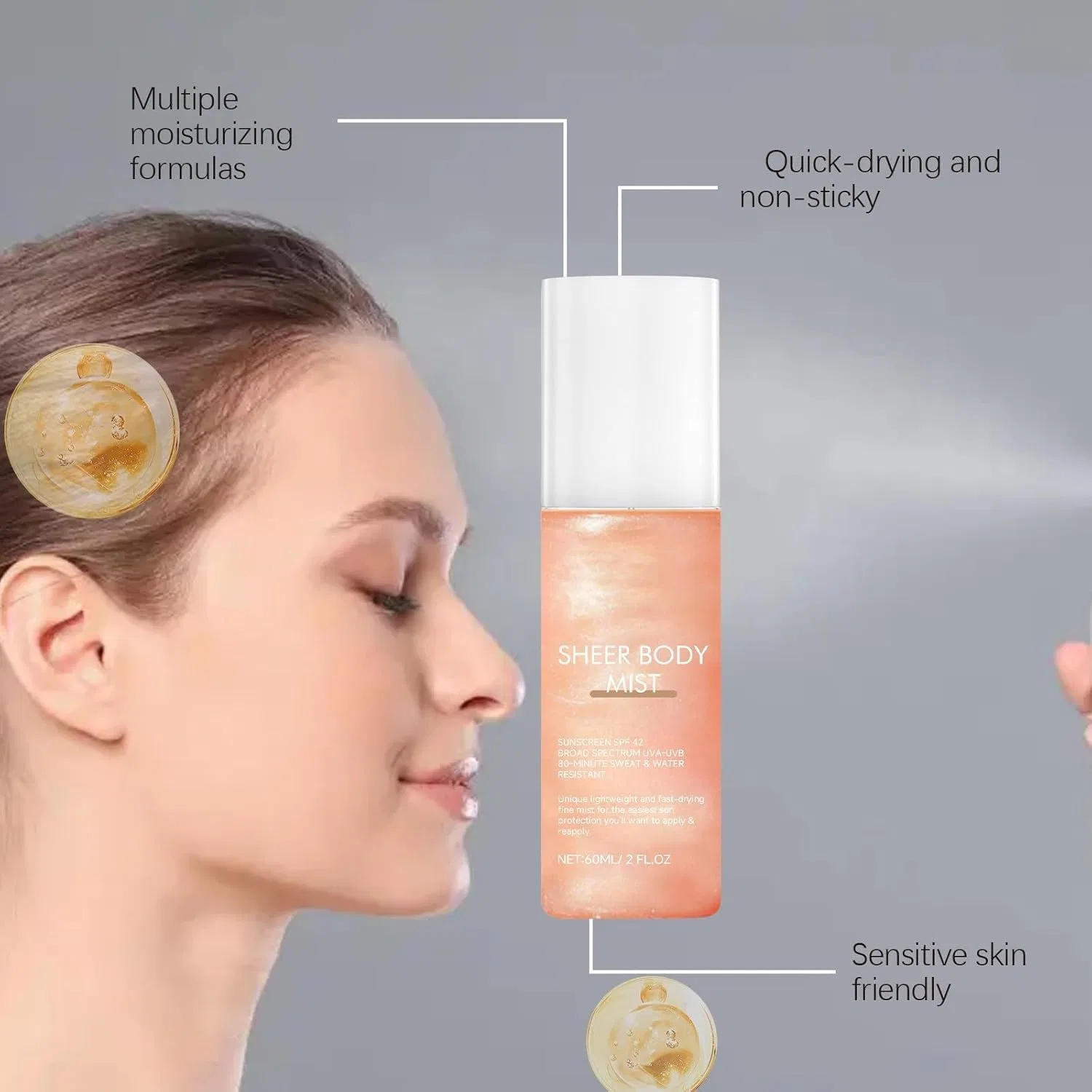 Солнцезащитное молочко Tone Up & Transparency SPF 50+ PA++++ Green 180 г Generic — фото 4