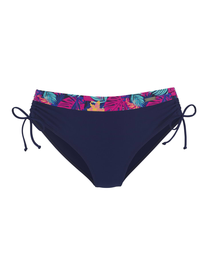 

Плавки бикини LASCANA, цвет navy-pink bedruckt