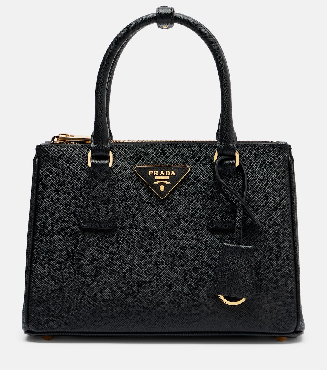 

Галерея Saffiano маленькая кожаная сумка-тоут Prada, черный
