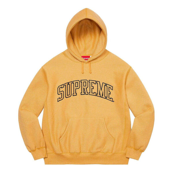 

Толстовка glitter arc hooded sweatshirt 'yellow' Supreme, желтый