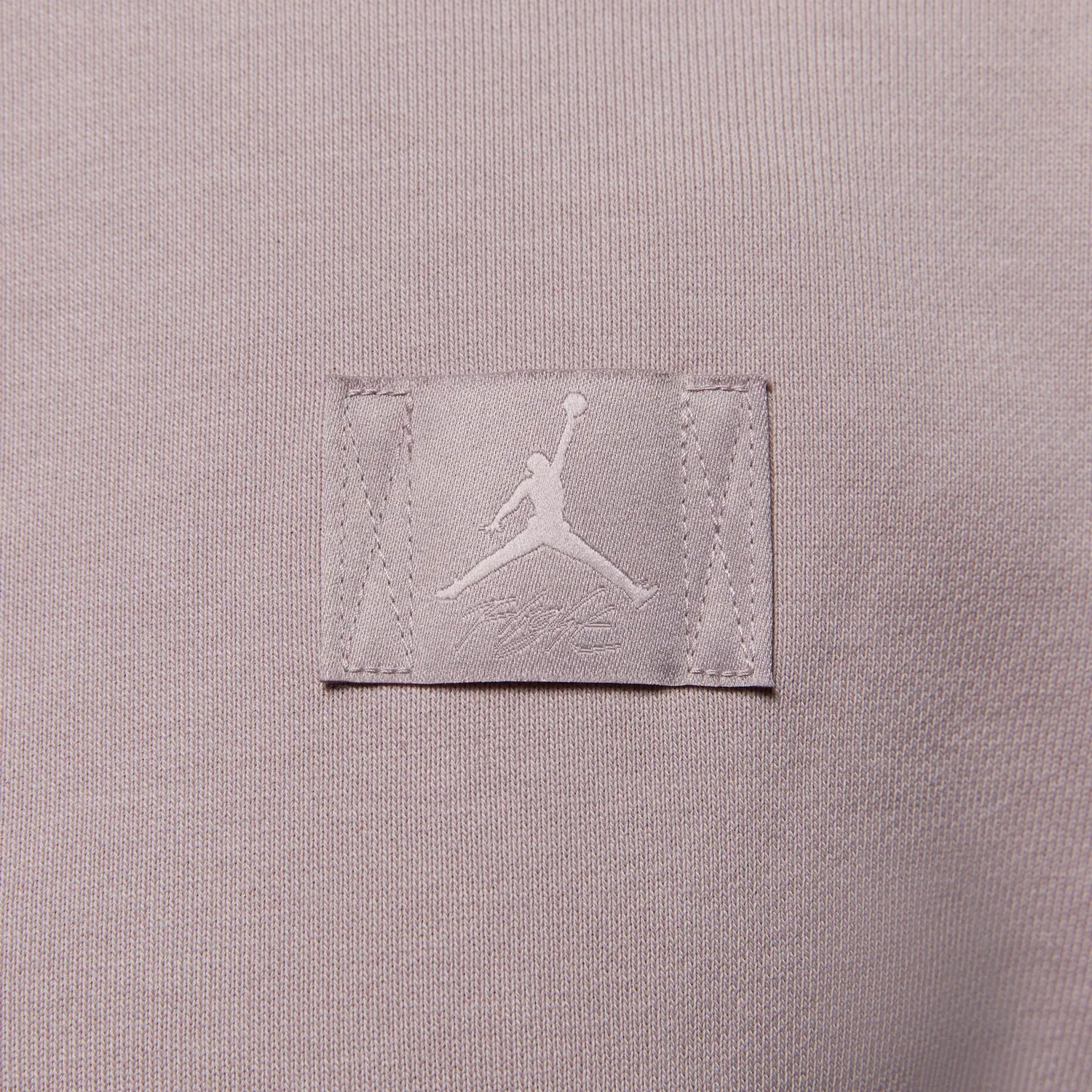 Толстовка Air Jordan Flight Fleece средней длины с круглым вырезом, розовый — фото 4