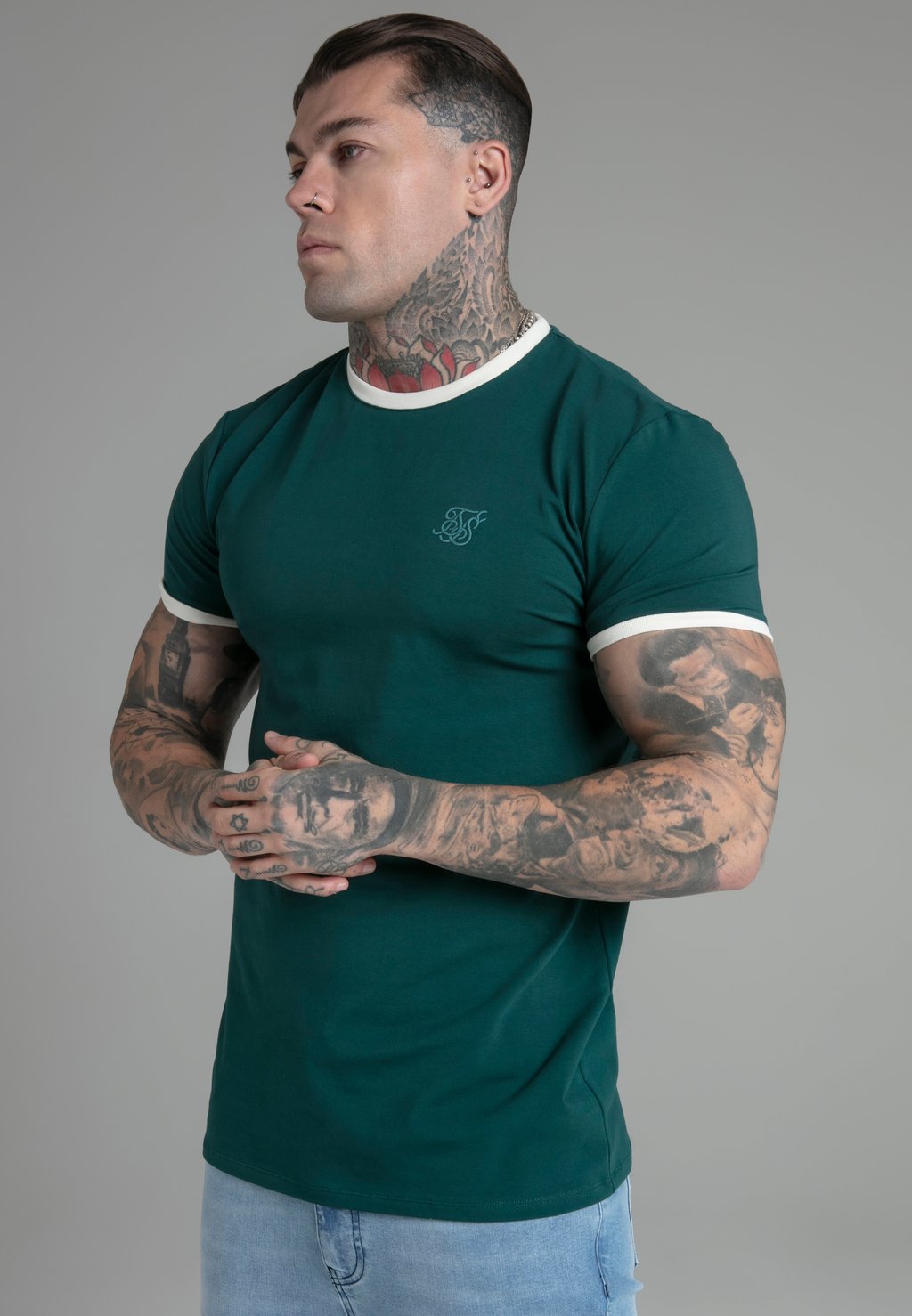 

Базовая футболка RINGER SIKSILK, зеленый