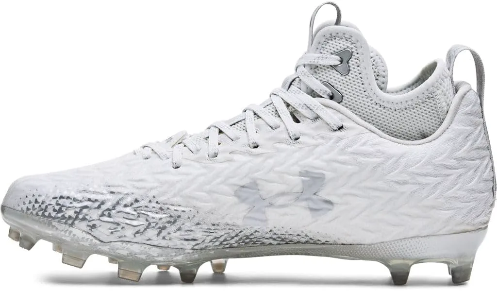 Футбольные бутсы Under Armour Men's Spotlight Clone 3, белый/металлик серебристый — фото 3
