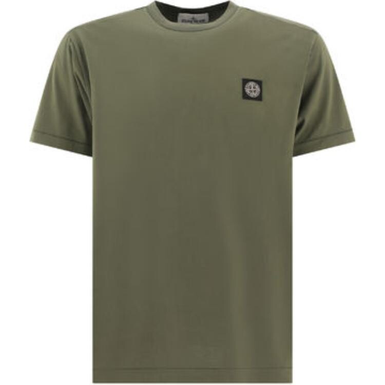 

Футболка мужская зеленая Stone Island, зеленый