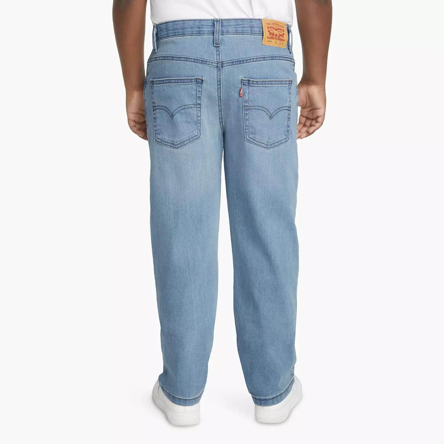 514 Прямые спортивные джинсы для мальчиков 8-20 лет Levi's, цвет Found - Medium Wash — фото 4