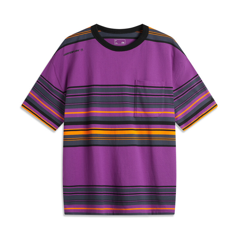 

Футболка унисекс Космические фиолетовые полосы Lining, цвет Space Purple Stripes