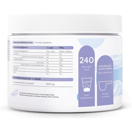 Osavi Inositol 1000 мг Порошок 240 г - Поддерживает биохимические процессы Olivit — фото 3