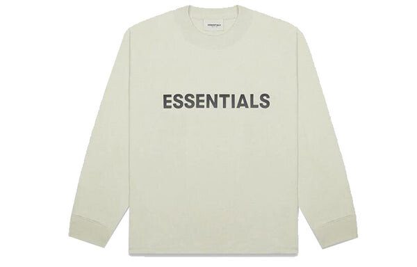 Футболка fw20 long sleeve logo tee 'sage' Fear Of God Essentials, зеленый — фото 2