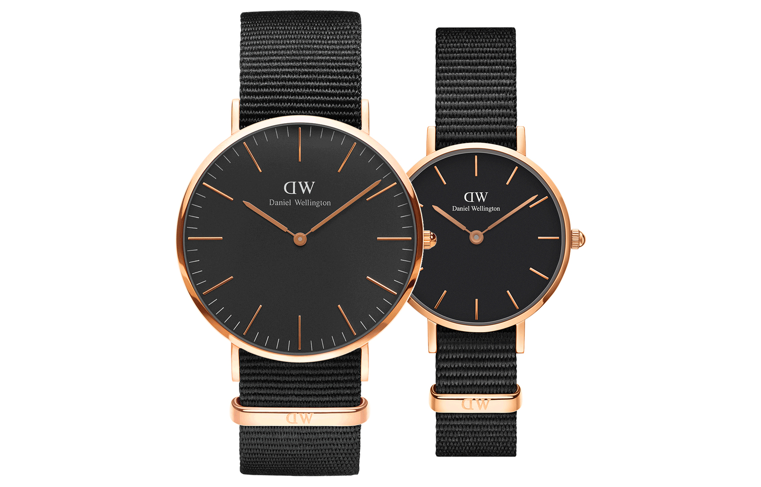 

DW/DanielWellington Часы Daniel Wellington Wrist Watch Quartz Movement 40mm&28mm Black Dial Unisex