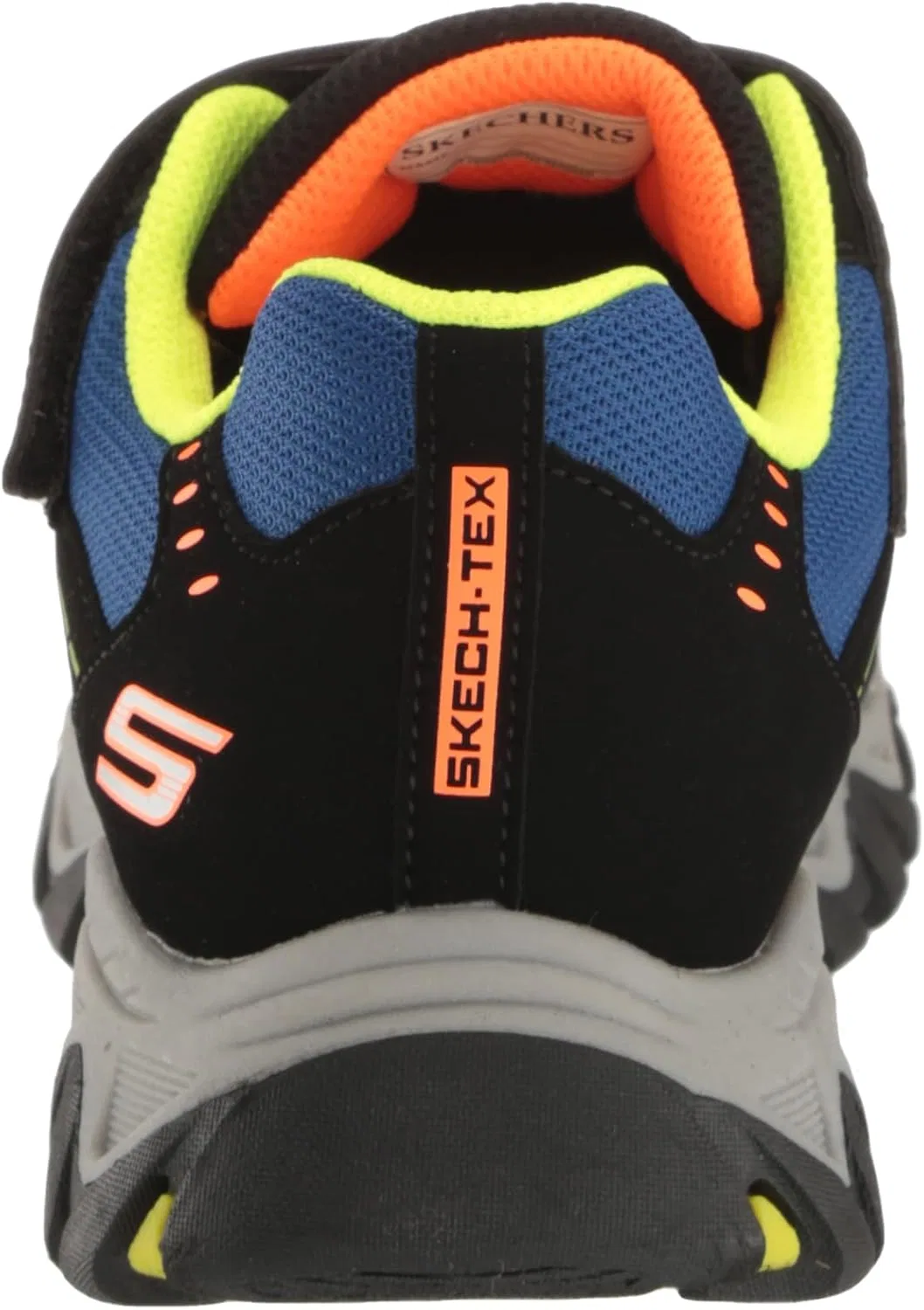 Детские ботинки Skechers Rugged Ranger Hydro-Scout, Black Synthetic Blue Yellow Orange Trim — фото 3