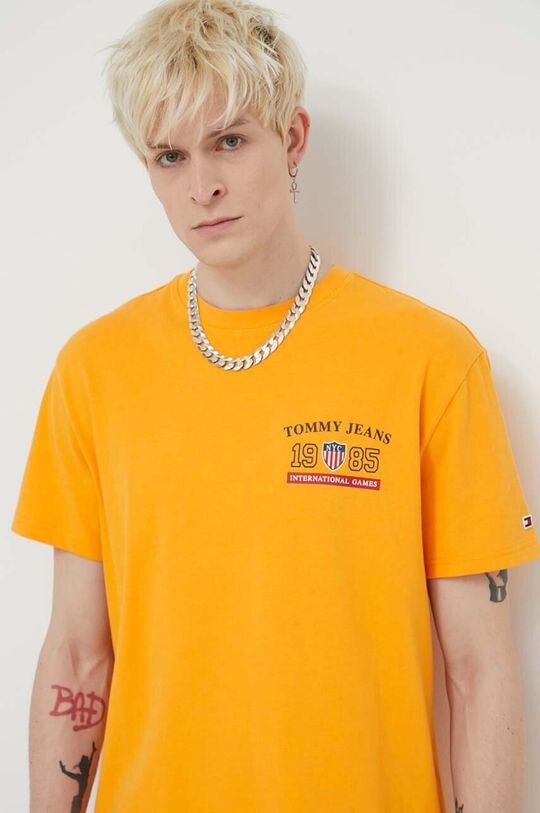 

Хлопковая футболка Archive Games Tommy Jeans, желтый