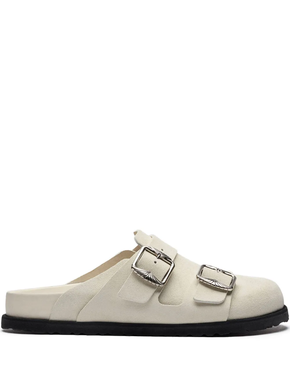Босоножки с закрытым носком и двумя ремешками BIRKENSTOCK, белый