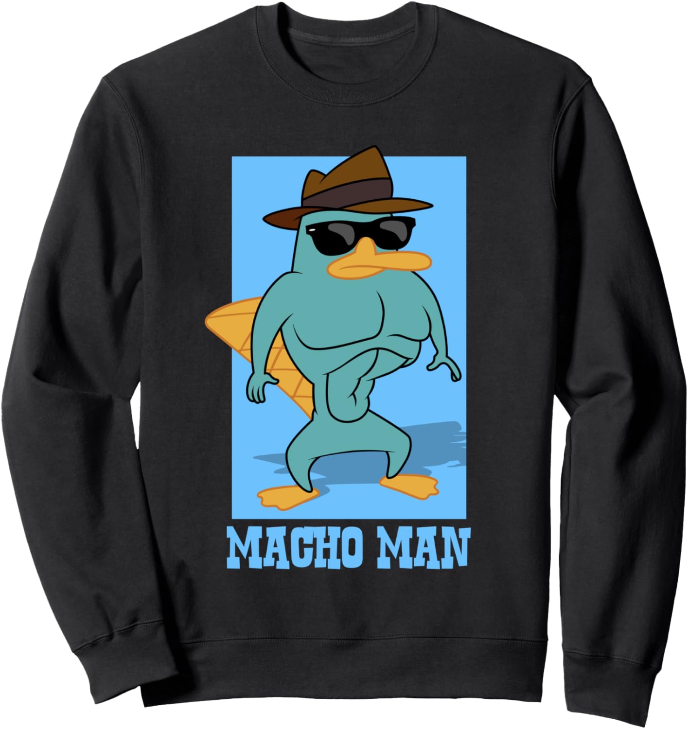 

Толстовка Disney Phineas and Ferb Macho Man Agent P с портретом, черная, Черный, Толстовка Disney Phineas and Ferb Macho Man Agent P с портретом, черная