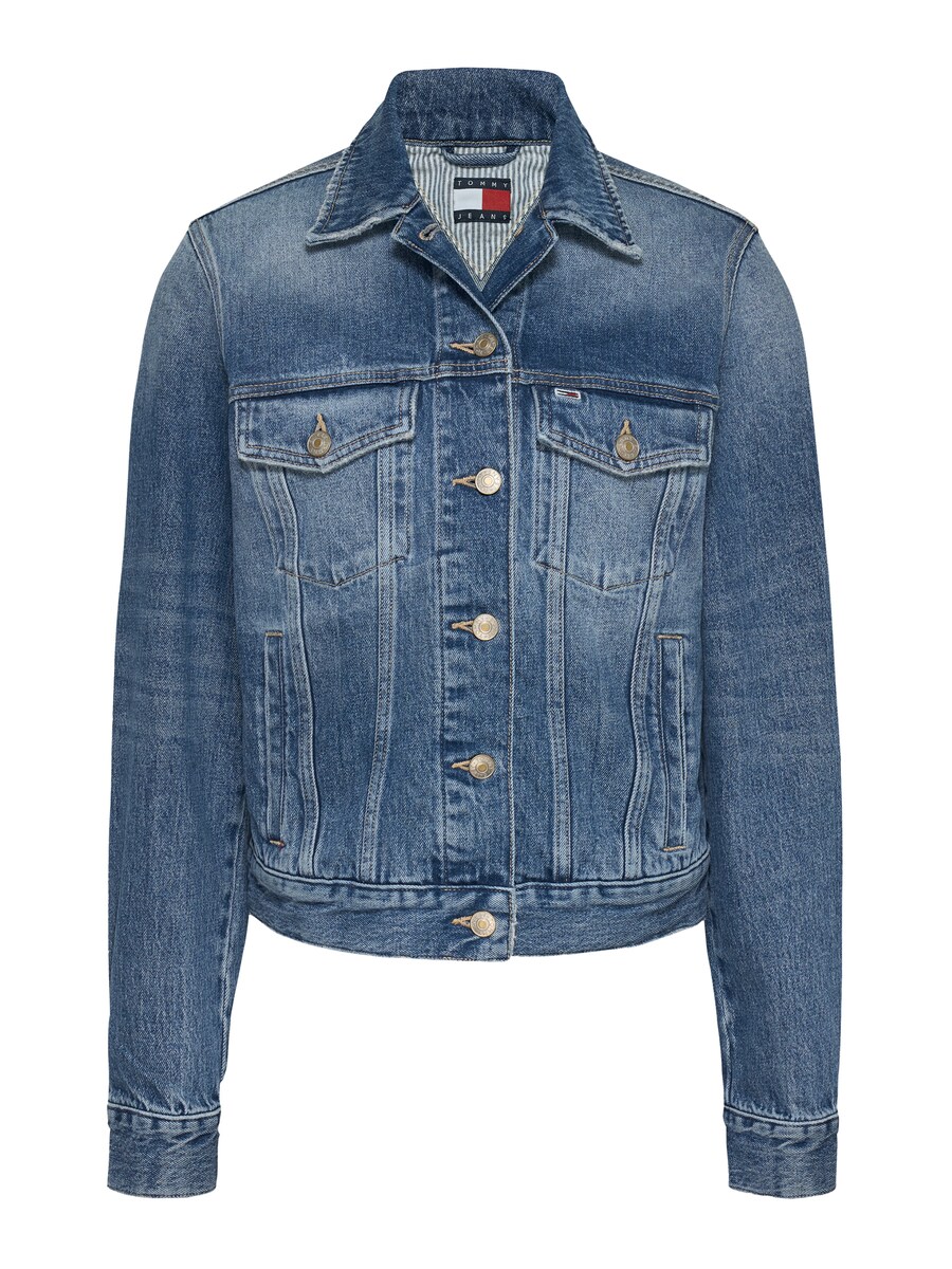 

Межсезонная куртка Tommy Jeans, синий деним
