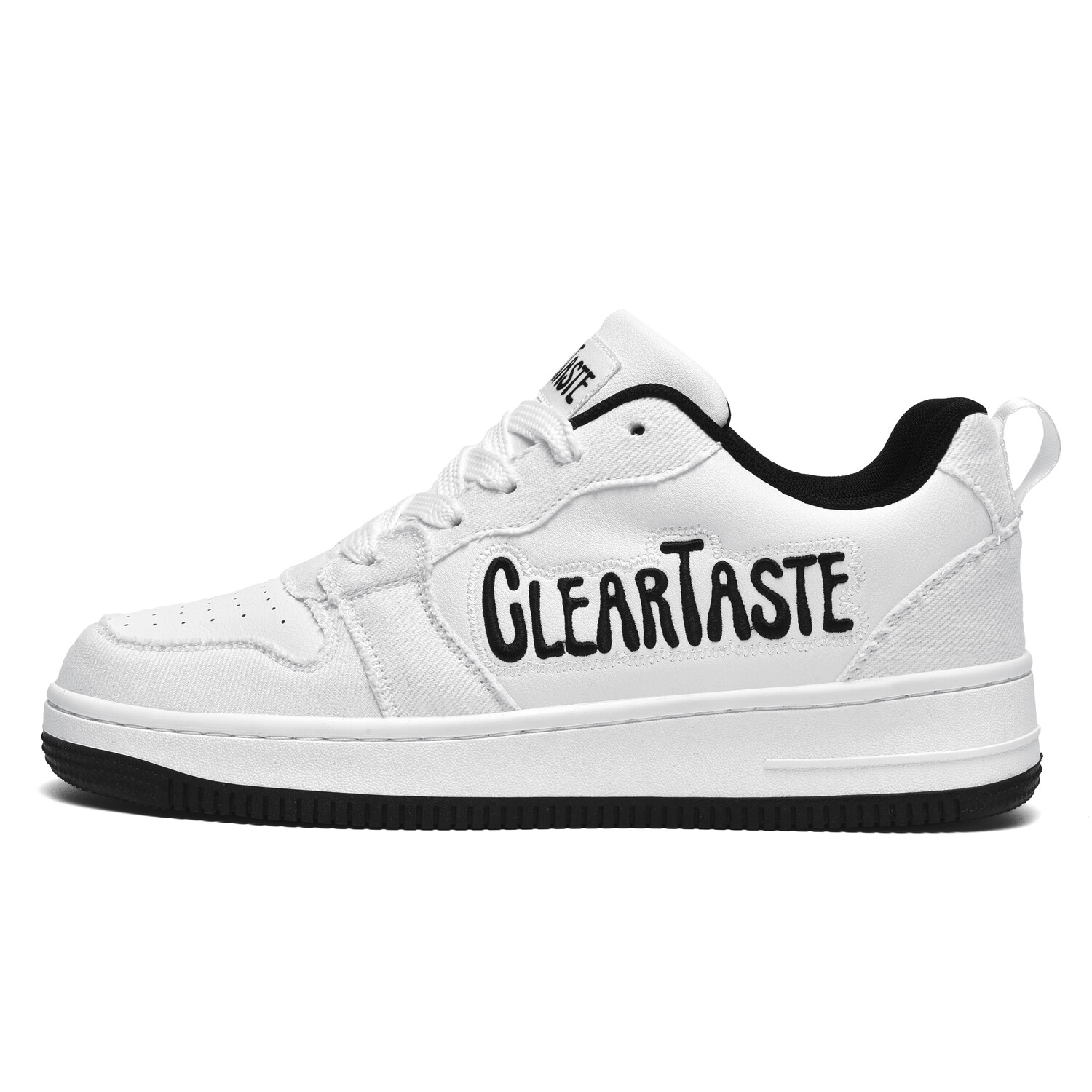 

Кроссовки CLEARTASTE Skateboarding Shoes Unisex Low-top, белый/черный