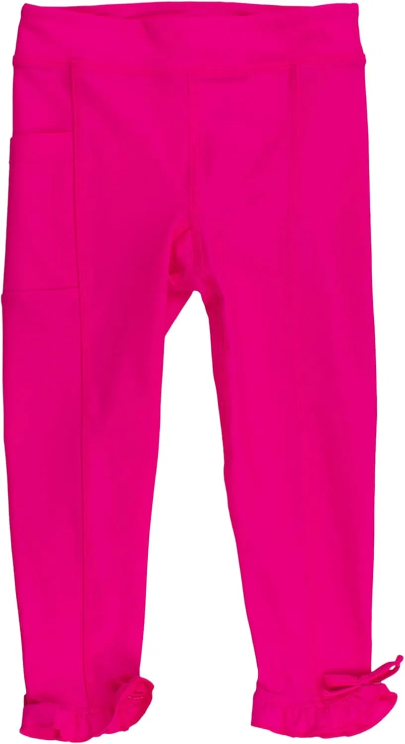 Леггинсы спортивные RuffleButts, Neon Magenta