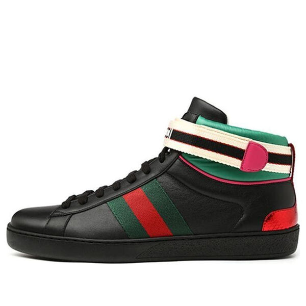 

Кроссовки ace high 'black green red ' Gucci, черный