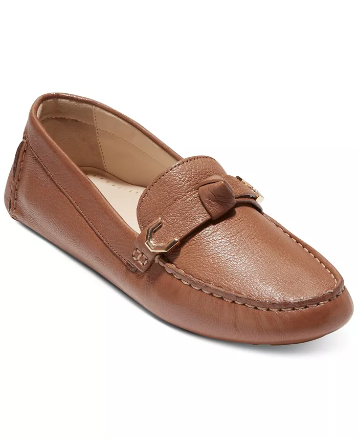 Женские лоферы Evelyn Bow Driver Cole Haan, коричневый