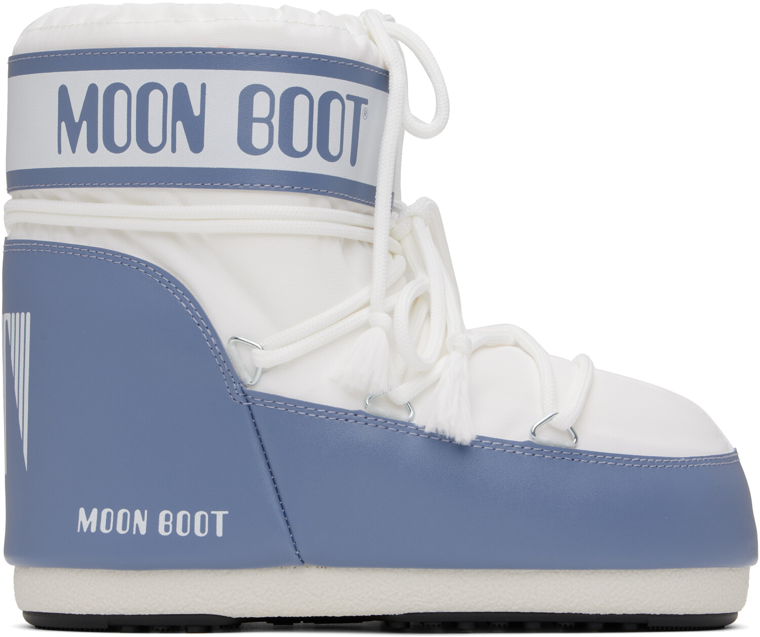 

Бело-синие нейлоновые сапоги Icon Low Moon Boot