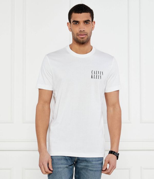 

Футболка с эффектом омбре Regular fit Calvin Klein Jeans, белый