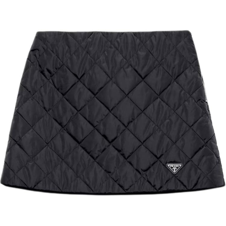 

Re Nylon Casual Short Skirts Fitted Women's PRADA, marine синий
