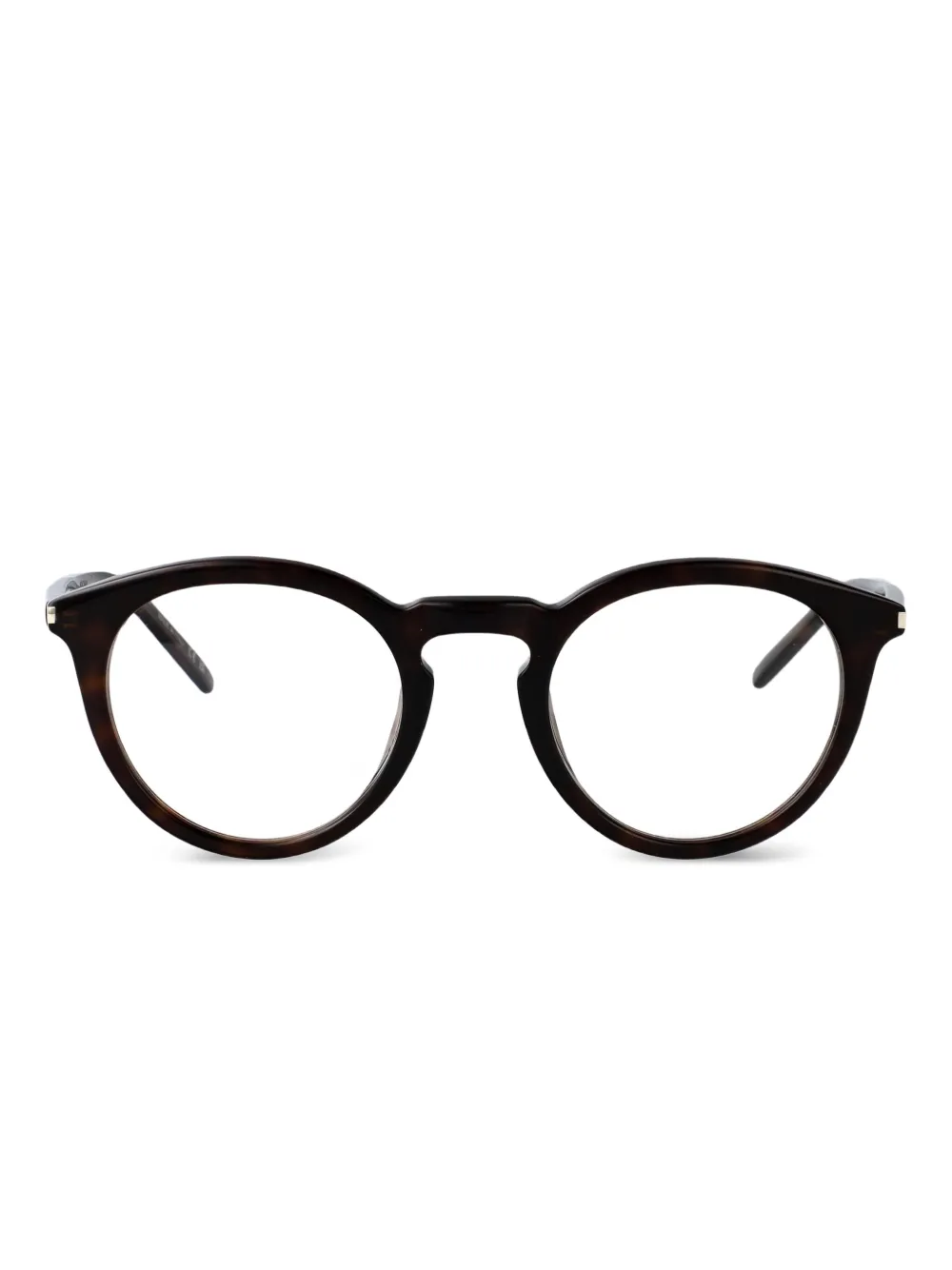 

Очки в круглой оправе Saint Laurent Eyewear, коричневый