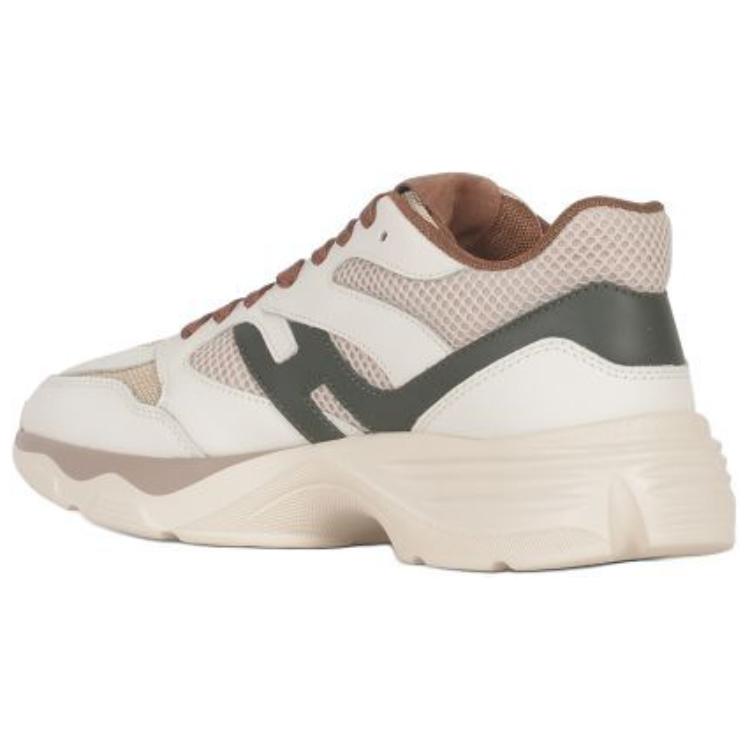 H665 Женские Кроссовки HOGAN с Миндалевидным Носом на Шнуровке — фото 3