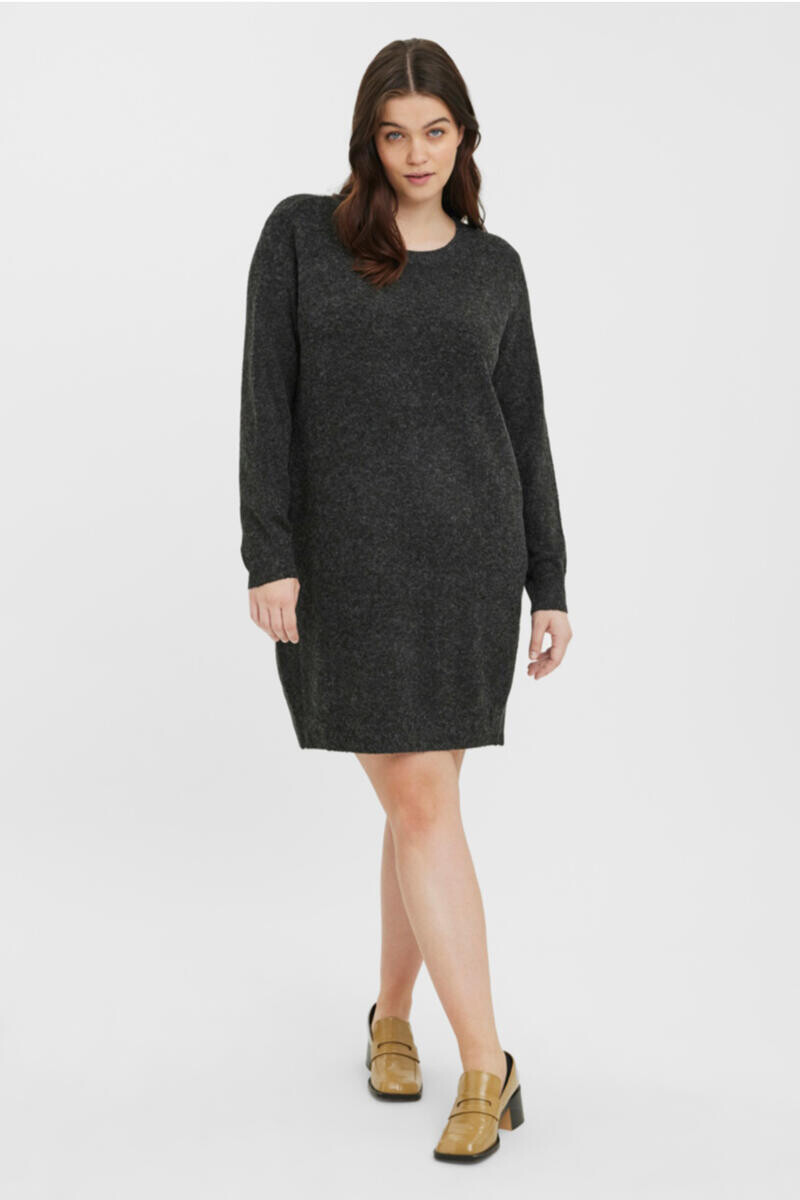 

Платье фигурной вязки Vero Moda Curve, черный